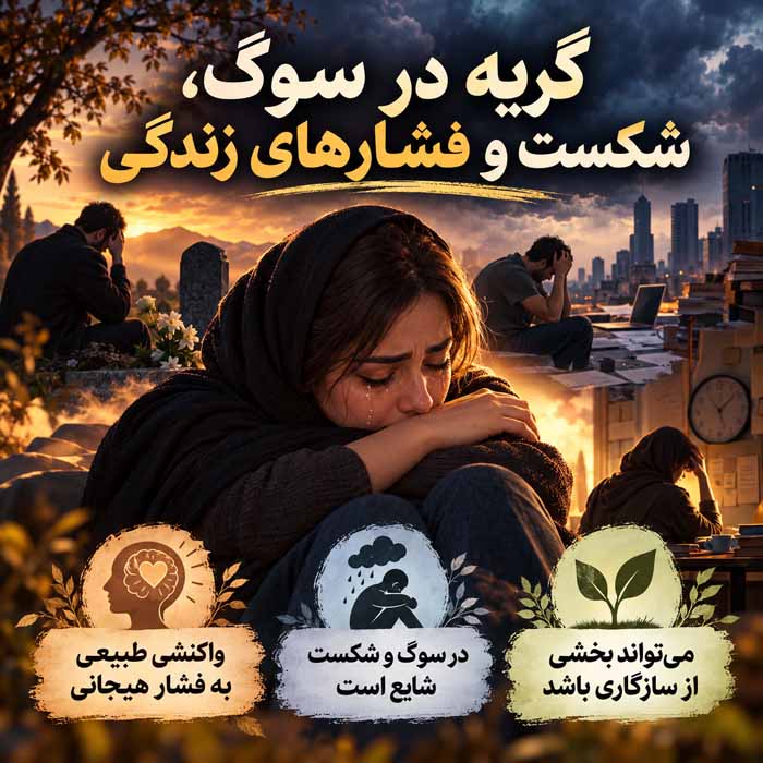 آیا اشک ریختن فایدهای هم دارد؟؛ تأثیر گریه بر چشم و احساسات؛ فواید و محدودیتهای آن گریه در سوگ، شکست و فشارهای زندگی