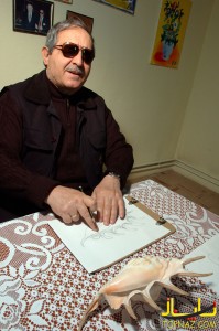این نقاشی ها زیبا را یک فرد نابینا کشیده است!+تصاویر اشرف ارمغان