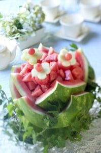 مدل تزئین هندوانه برای شب یلدا تزیین هندوانه