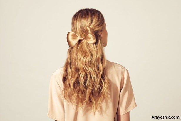 آموزش آرایش مو به شکل پاپیون