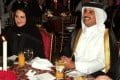 عکس امیر جوان قطر و همسرش همسر امیر قطر