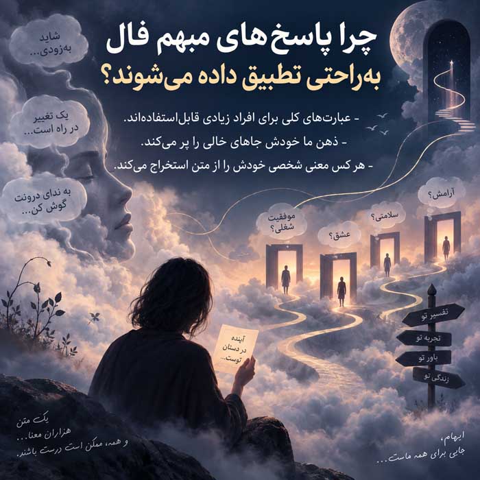 چرا پاسخ‌های مبهم فال به‌راحتی تطبیق داده می‌شوند؟