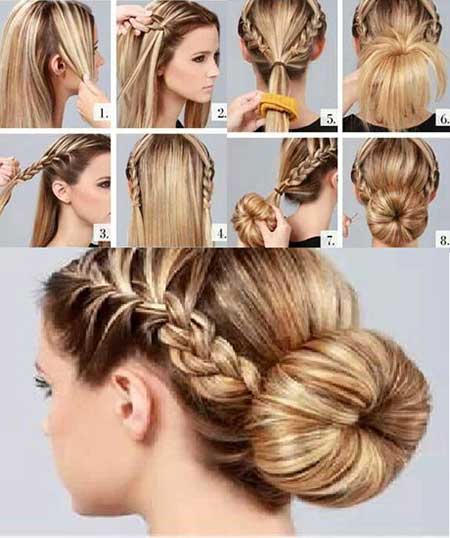 آموزش یک مدل موی ساده مجلسی