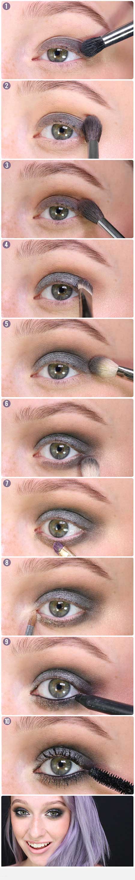 مدل آرایش چشم زمستانی