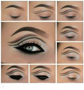 آموزش آرایش ترکیبی چشم مجلسی آموزش آرایش ترکیبی چشم مجلسی