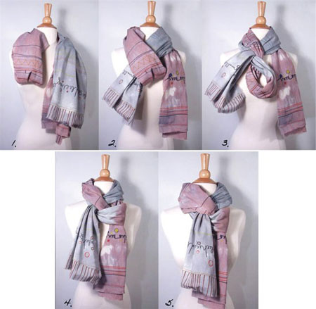 آموزش تصویری قدم به قدم بستن شال آموزش تصویری قدم به قدم بستن شال