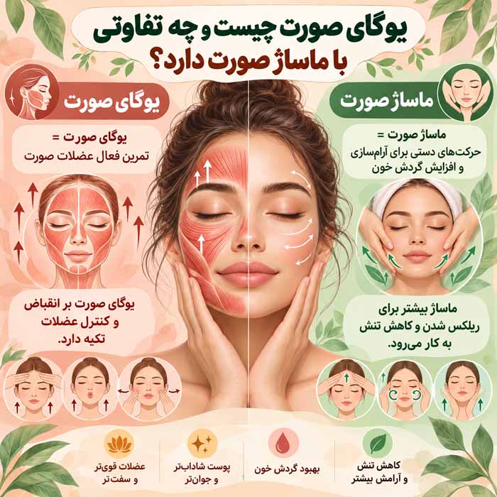 ورزش یوگا برای صورت؛ آموزش حرکات ساده، فواید احتمالی و واقعیت علمی یوگای صورت چیست و چه تفاوتی با ماساژ صورت دارد؟