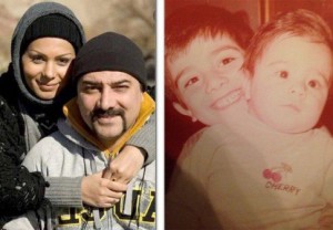 عکس برزو ارجمند و بهار ارجمند در کودکی