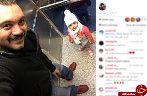 عکس جذاب کامبیز دیرباز و دخترش نیاز