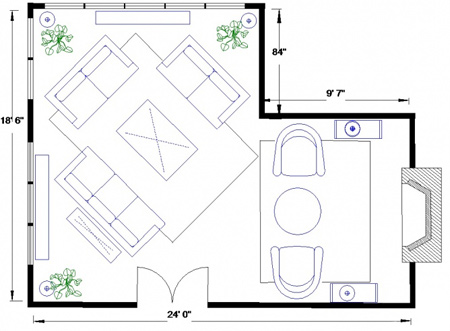 بهترین چیدمان ال شکل برای منزل