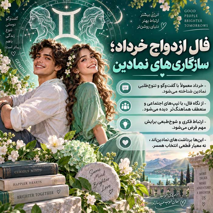 فال ازدواج خرداد؛ سازگاری‌های نمادین