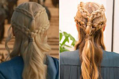 آموزش بافت مو شبیه به مدل سریال بازی تاج و تخت