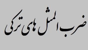 چند ضرب المثل ترکی معروف همراه با معنی