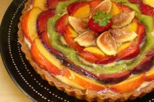 طرز تهیه تارت میوه ای شکلاتی طرز تهیه تارت میوه ای شکلاتی