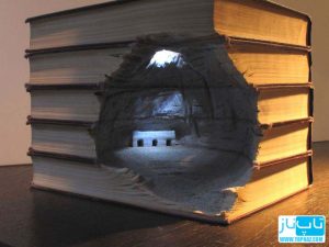 هنرنمایی جالب و دیدنی با کتاب های قطور