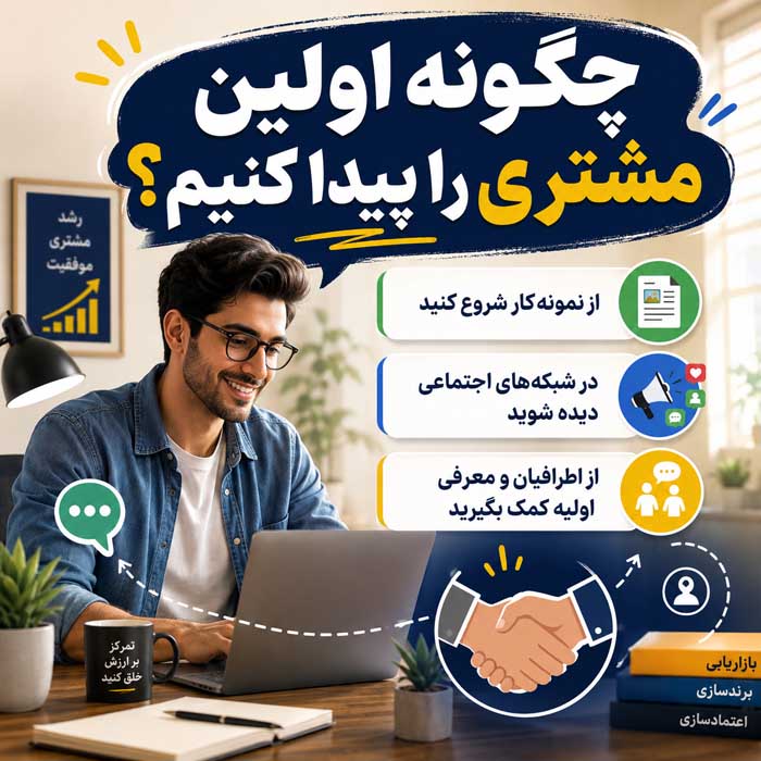 چگونه اولین مشتری را پیدا کنیم؟