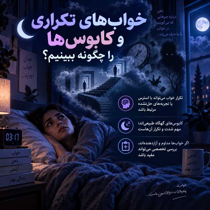 خواب‌های تکراری و کابوس‌ها را چگونه ببینیم؟