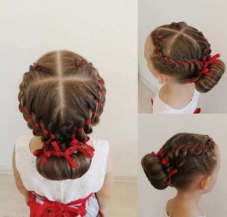 مدل موی بافته شده بچه گانه دخترانه بسیار زیبا