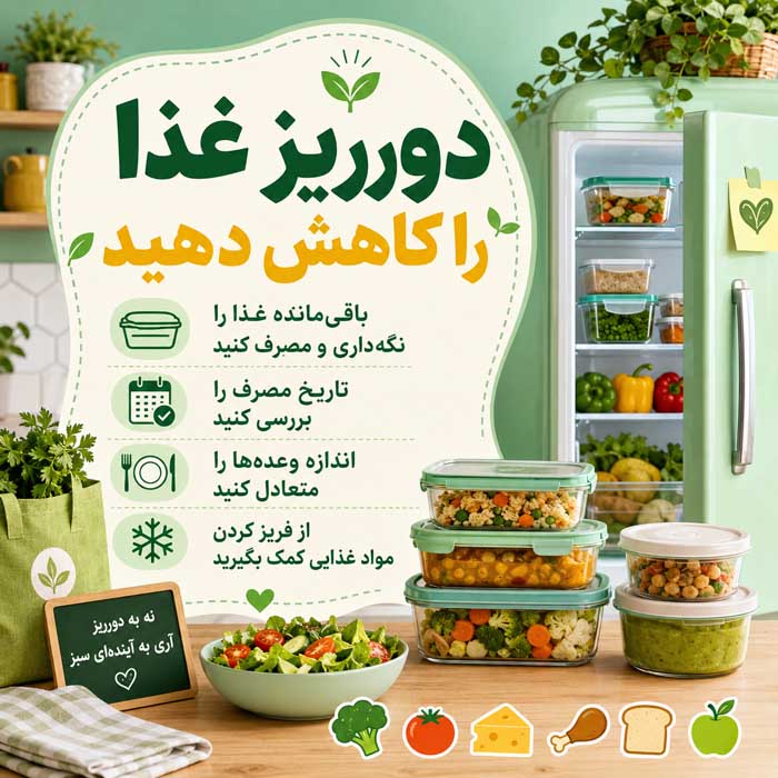 دورریز غذا را کاهش دهید