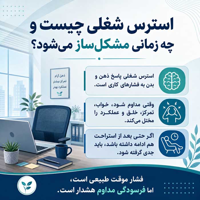 استرس شغلی چیست و چه زمانی مشکل‌ساز می‌شود؟
