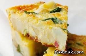 طرز تهیه فریتاتای پنیر و سیب زمینی طرز تهیه فریتاتای پنیر و سیب زمینی