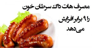 خطرات و عوارض مصرف هات داگ