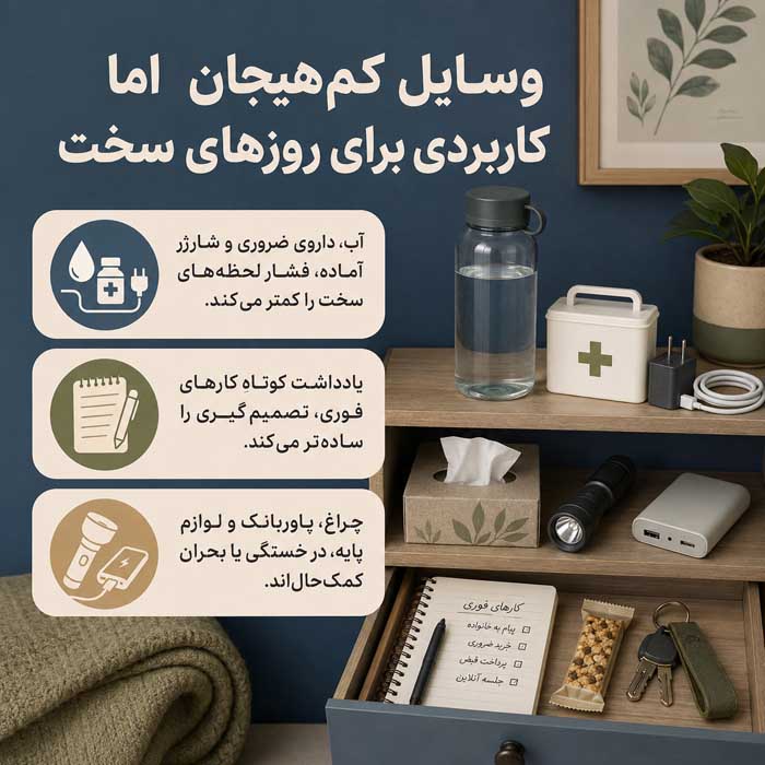 ۱۱. وسایل کم‌هیجان اما کاربردی برای روزهای سخت