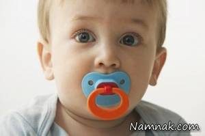 پستانک باعث تغییر حالت دندان و فک در نوزاد می شود