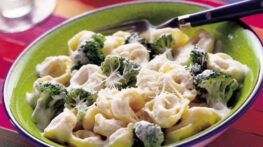 طرز تهیه تورتیلینی با بروکلی غذایی مقوی با پاستا