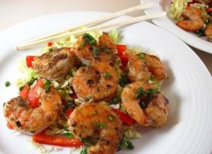 طرز تهیه میگو فلفلی گریل شده