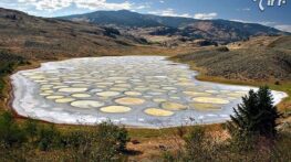 تصاویری از دریاچه خال خالی در کانادا