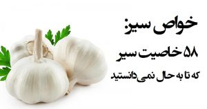آشنایی با تمام خواص معجزه آسای سیر که تا بحال نمیدانستید! آشنایی با تمام خواص معجزه آسای سیر که تا بحال نمیدانستید!