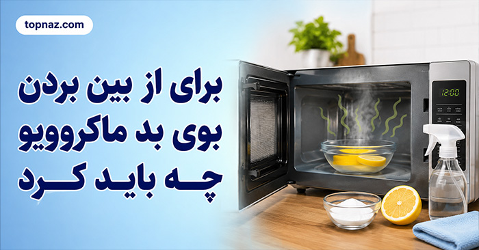 برای از بین بردن بوی بد ماکروویو چه باید کرد؟؛ تمیز کردن با بخار و مواد خانگی؛ تشخیص بوی غذا از بوی برقی