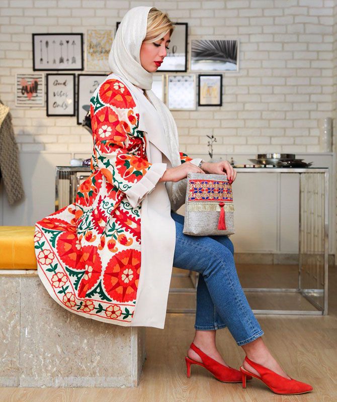 مدل های مانتو زمستانی 2018 برند Sathiya