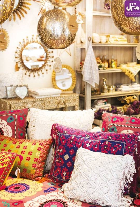 دکوراسیون شیک و بسیار زیبا به سبک بوهو