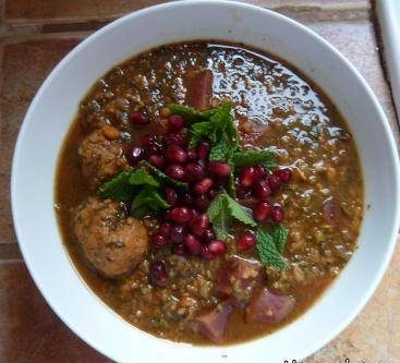 طرز تهیه آش انار