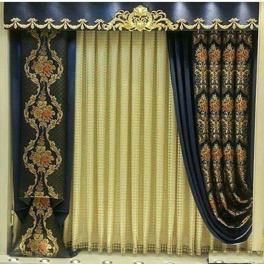 شیک ترین مدل پرده سلطنتی حریر و گیپور 2019 و 98