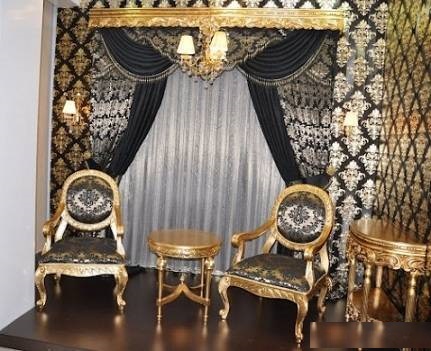 شیک ترین مدل پرده سلطنتی حریر و گیپور 2019 و 98