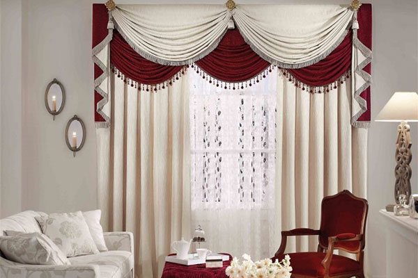 شیک ترین مدل پرده سلطنتی حریر و گیپور 2019 و 98