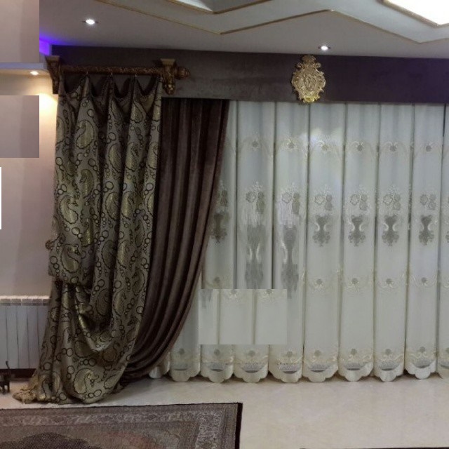 شیک ترین مدل پرده سلطنتی حریر و گیپور 2019 و 98