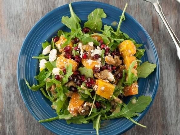 طرز تهیه سالاد کدو حلوایی و انار طرز تهیه سالاد کدو حلوایی و انار