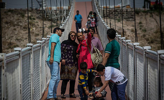 طولانی‌ترین پل معلق خاورمیانه پل معلق مشگین شهر + تصاویر