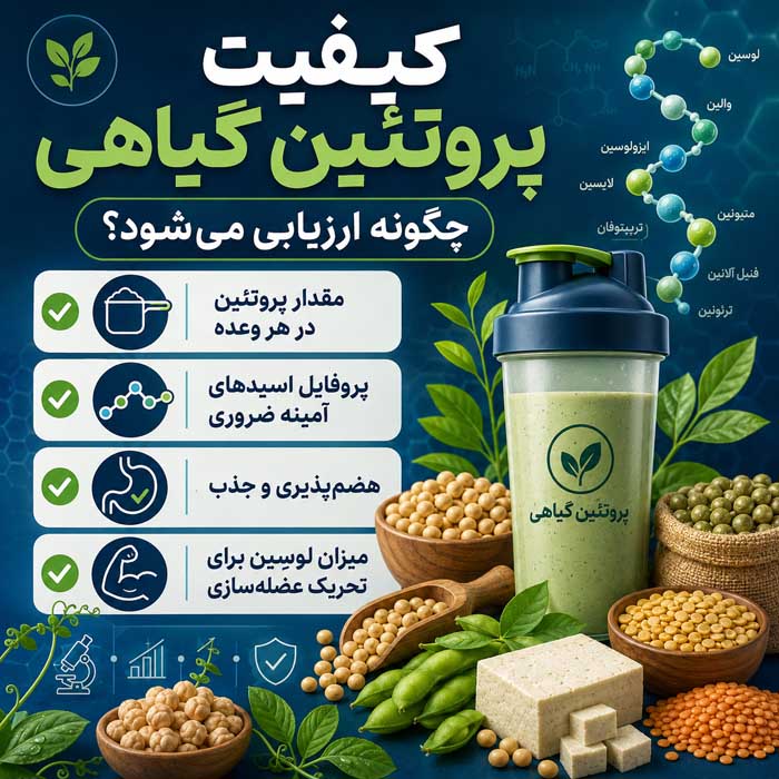 کیفیت پروتئین گیاهی چگونه ارزیابی می‌شود؟