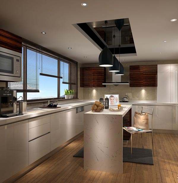 مدل کناف اپن آشپزخانه