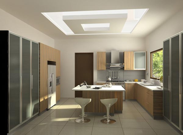 مدل کناف اپن آشپزخانه