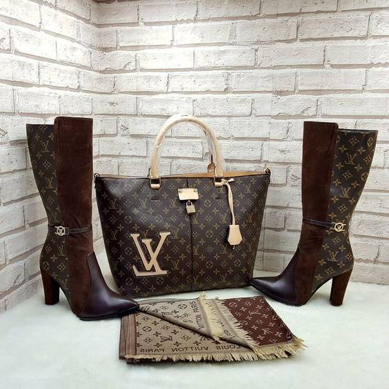 ست کیف و بوت ساق بلند زنانه