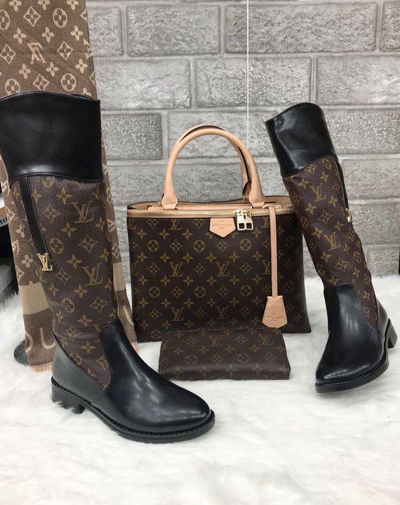 ست کیف و بوت ساق بلند زنانه