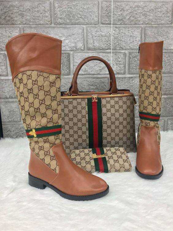 ست کیف و بوت ساق بلند زنانه