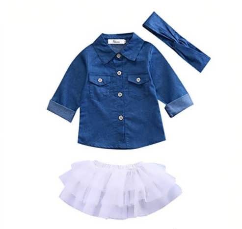 مدل بلوز و دامن بچه گانه