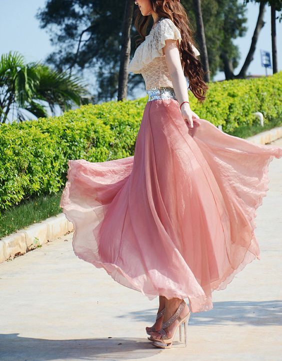 مدل دامن بلند